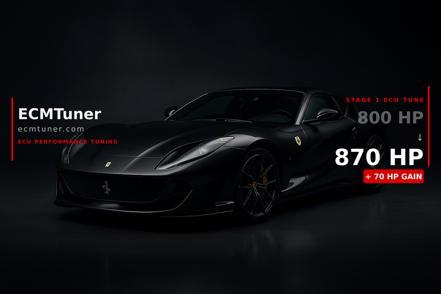 Ferrari 812 GTS 2023 Custom ECU Tune